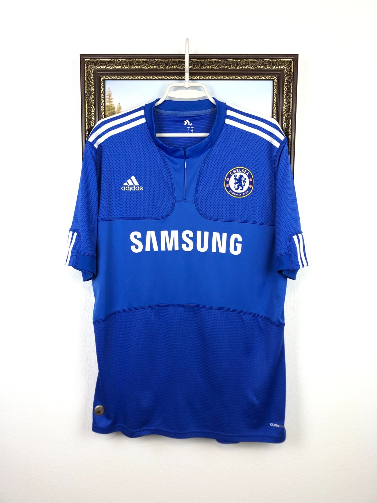 Chelsea FC シャツ adidas 青色　チェルシー ファルカオ　9 Chelsea Home football shirt 2009 Soccer Adidas Blue Jersey Mens
