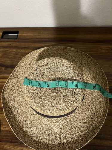 MAKINS NYC BEIGE FEDORA TRILBY USA MADE HAT STRAW