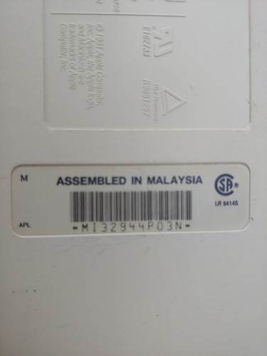 Vintage Apple Extended Keyboard II Model M0487