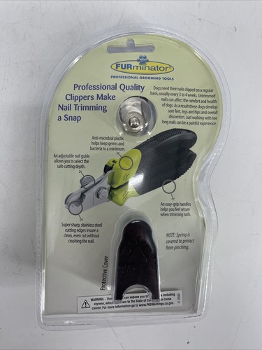 FURminator Nail Clipper for Dogs Stainless Easy Grip #104014 NEW IN PACKAGE