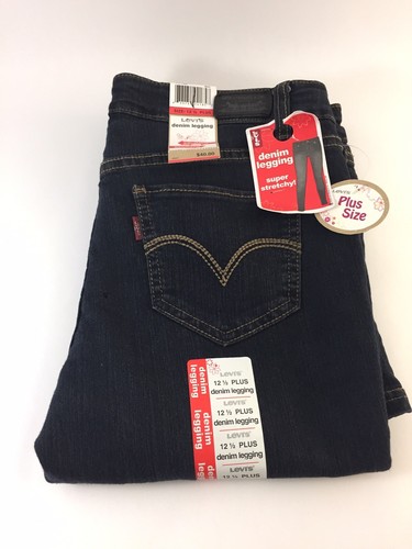 Levis Girls Jeans  Denim Legging Super Stretchy Jeans Size 12 1/2 Plus (303)