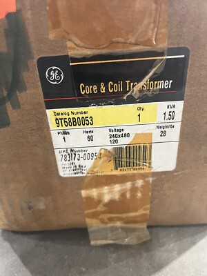 GE Control Transformer 9T58B0053 1.50kVA Pri: 240/480V Sec: 120V 1Ph 60Hz (A2C)