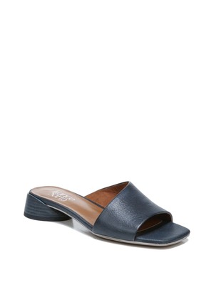 

FRANCO SARTO Женские Черные Кожаные Босоножки на Каблуке Leslie Sculpted Heel Slip On, Черный, H6261L1