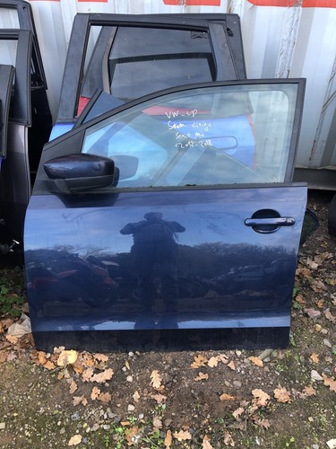 Vw Up Seat Mii Skoda Citigo 12-18 Passenger Side Front Door Bare Dark Blue 5dr