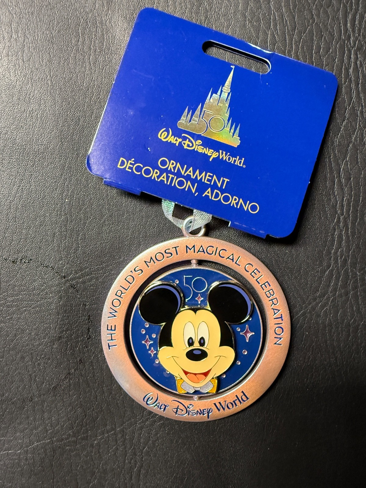 Walt Disney World 50th Anniversary Ornament The World's Most Magical Celebration
