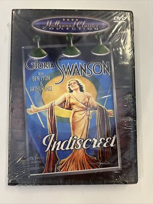 Indiscreet (DVD, 2001, Hollywood Classics Collection) B&W New Sealed