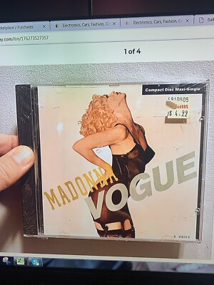 MADONNA-VOGUE- 4-TRACK CD SINGLE FACTORY SEALED-Tower Records Sticker