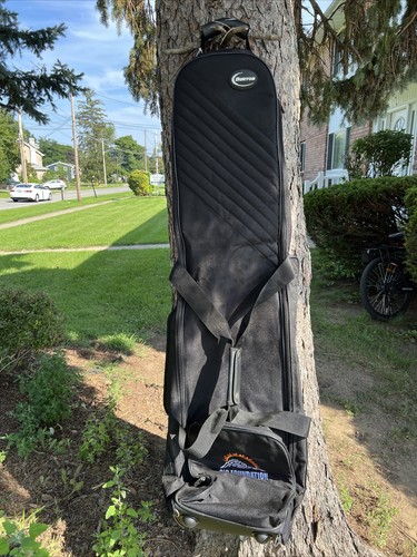 Burton Golf Club Bag Travel Nylon Canvas Case With Wheels