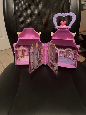 My Little Pony Portable Castle House Case With Flip Card Rooms HASBRO Dated 2014