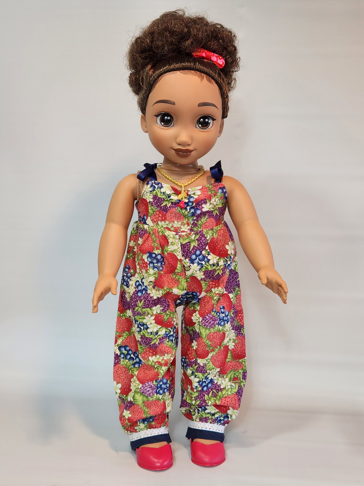 African American Disney Ily 4ever Inspired by Belle  18-Inch Doll REDRESSED