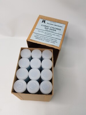 NEW Cobalt Chloride Test Paper 13 Tubes 100pcs each Frey Scientific Company USA