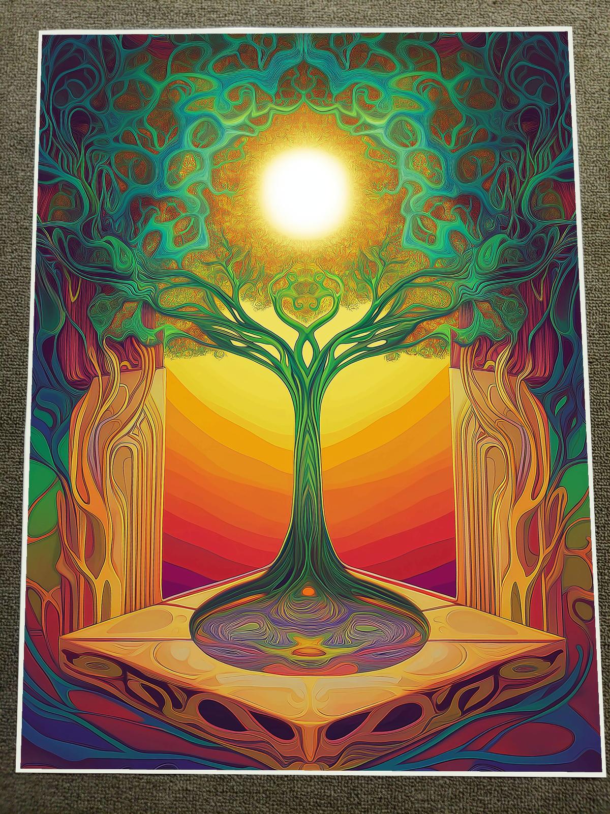 曼荼羅アート【TREE】 曼荼羅アート【TREE】 絵画 kitatik 通販 16954633｜Creema