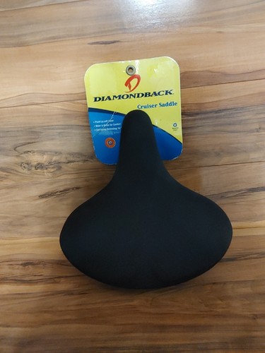 Diamondback Bike Bicycle Saddle Cruiser Seat Black Nos