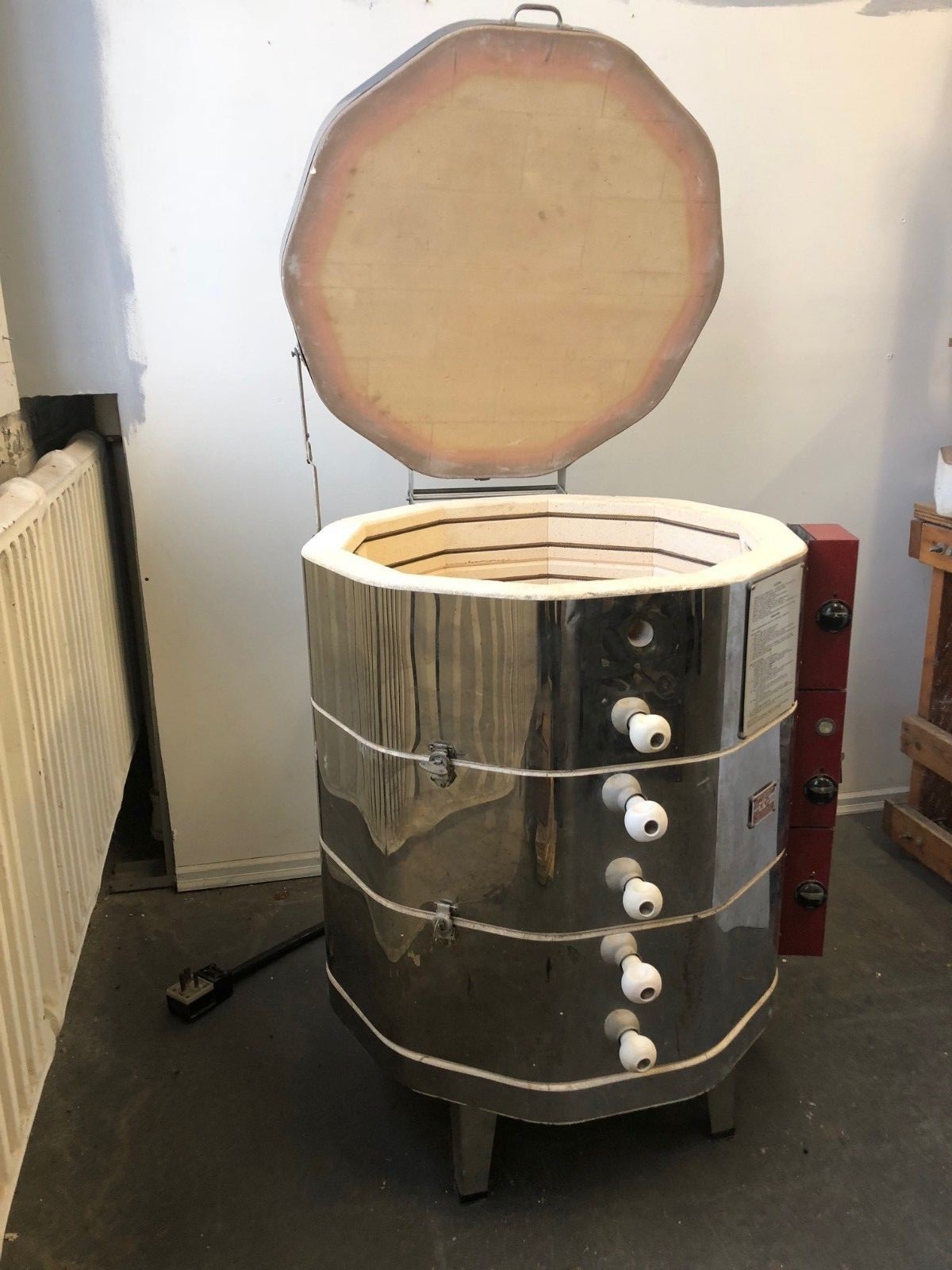 Skutt 220 Electric Kiln Model 235/240 w/ Two Blank Rings Ceramics Pottery