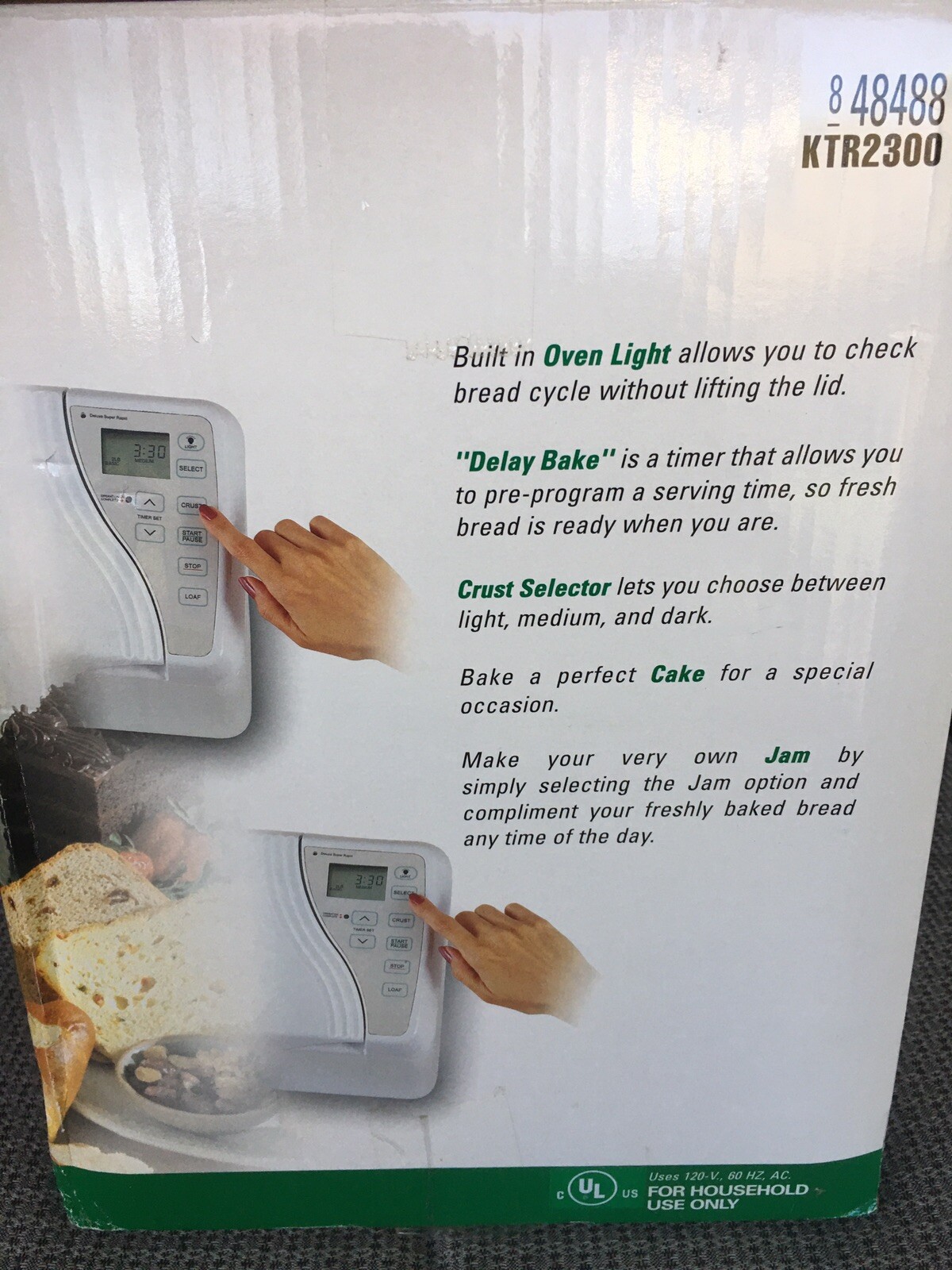 kenmore automatic bread maker model ktr2300 manual