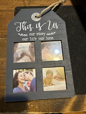 Frame This is us tag frame Holds 4 3x3 Photos Wedding Family