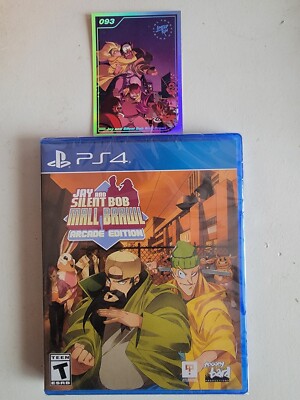 Jay And Silent Bob: Mall Brawl Arcade Edition (PS4, 2020) LRG #420 W/ Card!