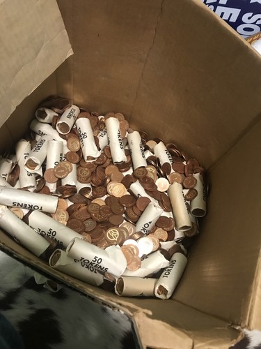 Vintage Lot Of 100+ 1973 Golden Harvest Seed Advertising Token Lot Farm Ag Coin