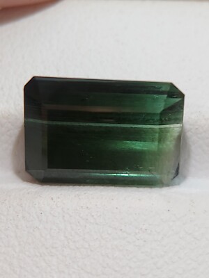 High quality bi color tourmaline - faceted natural multi color gem 6.20 CTS