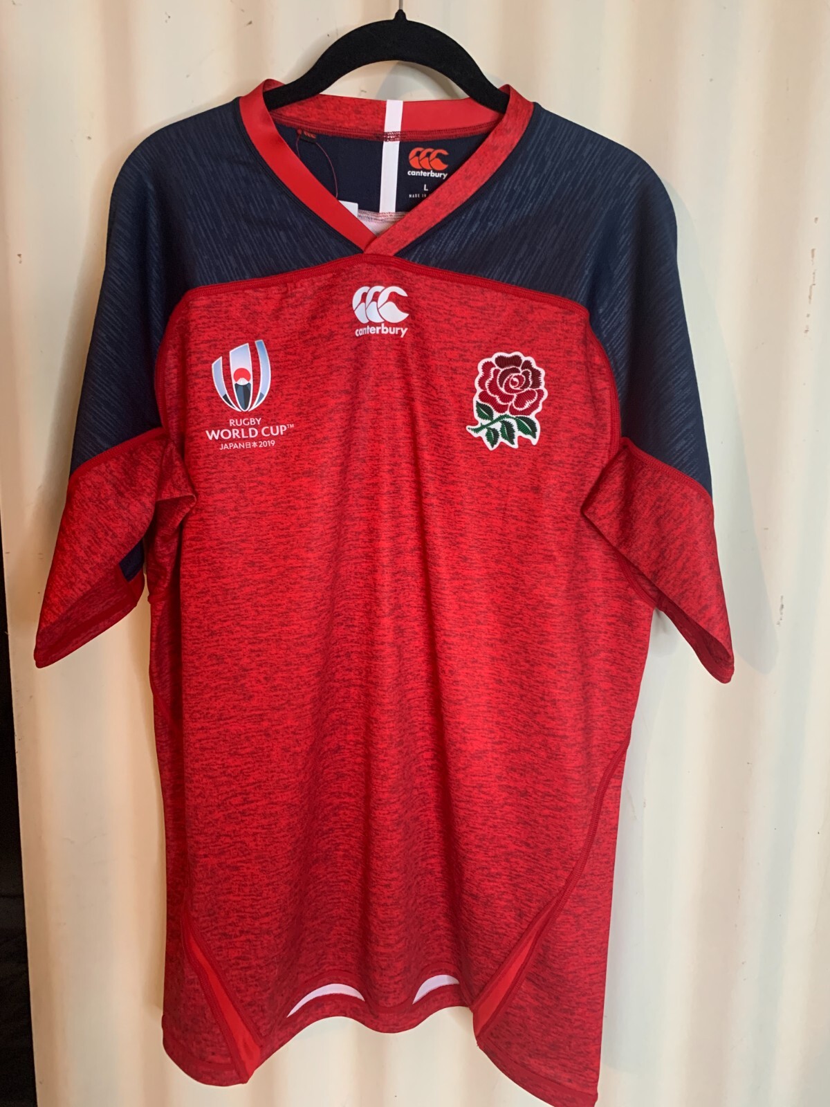 CANTERBURY - 希少2019ラグビーワールドカップMサイズ ENGLAND World Cup 2019 Japan Rugby Jersey Canterbury Size