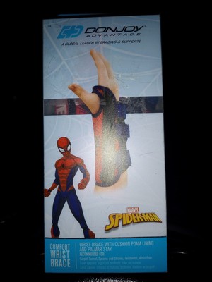 Spider-Man Comfort Wrist Brace, Youth/Teen, Leftt Hand (Pack Of 2 Braces) DonJoy