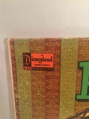 1962 vintage Walt Disney Pinocchio LP vinyl record book children's Disneyland