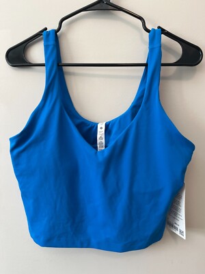 NWT LULULEMON ALIGN TANK BLUE SIZE 14 WOMENS BRA NEW