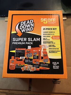 Dead Down Wind - Super Slam Scent Prevention Kit-#200658 25 Pc Kit !
