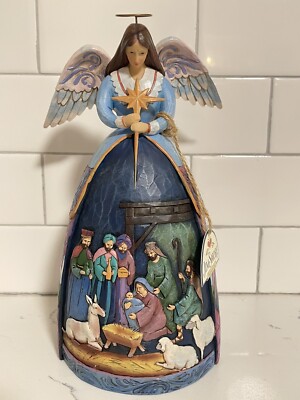 NIB-Jim Shore ''Unto Us A Son Is Given'' Angel with Nativity Gown-2017