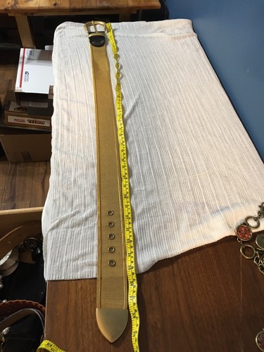 Vintage 80's Gold Heavy Metal Hip Belt