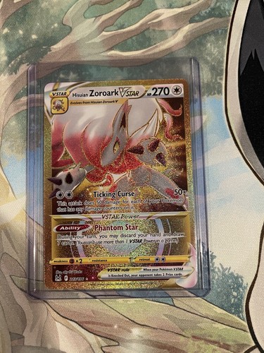 Hisuian Zoroark VStar GOLD 213/196 Lost Origin Pokemon Card