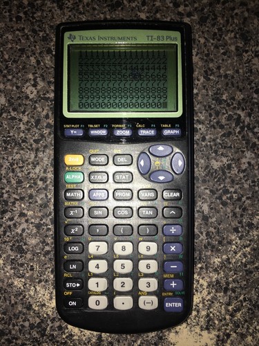 Texas Instruments TI-83 Plus Graphing Calculator (No Cover) Small Spot On Screen