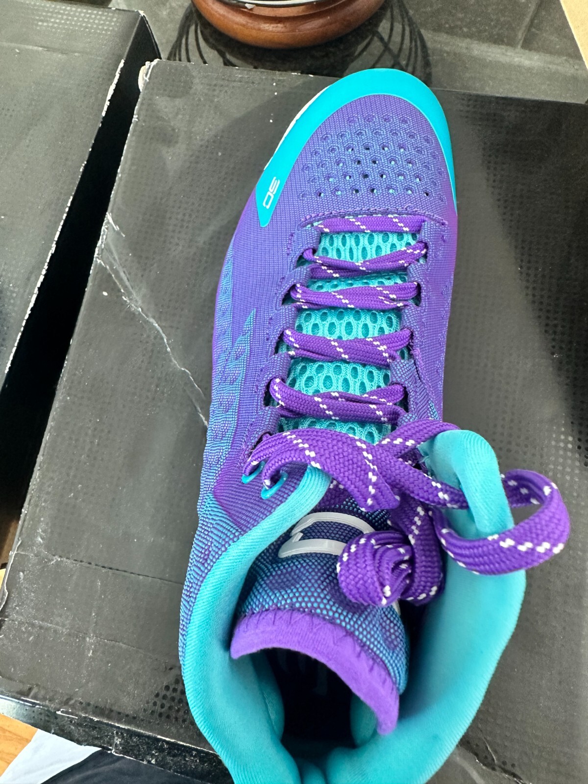 Pre-owned Under Armour Curry 1 Retro 2022 Mid (size 12 ) Father To Son Basketball Shoes In Purple