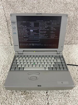 Vintage Toshiba Satellite PA1224UV Laptop w/ Cord Tested/Works