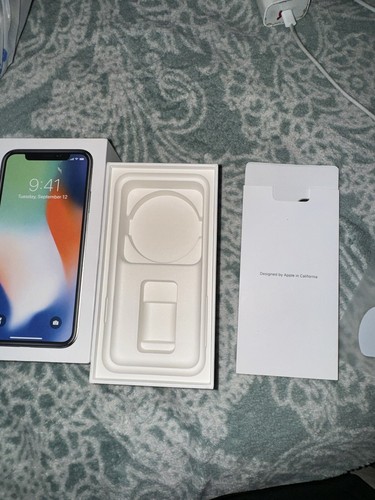 Apple iPhone X Box Retail Original Box With ALL OEM Apple iPhone X Box Retail Original Box With ALL OEM