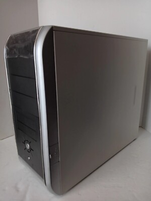 Silver ATX Mid-Tower PC Computer Case Retro 2000's Windows NOS Never Used NO PSU