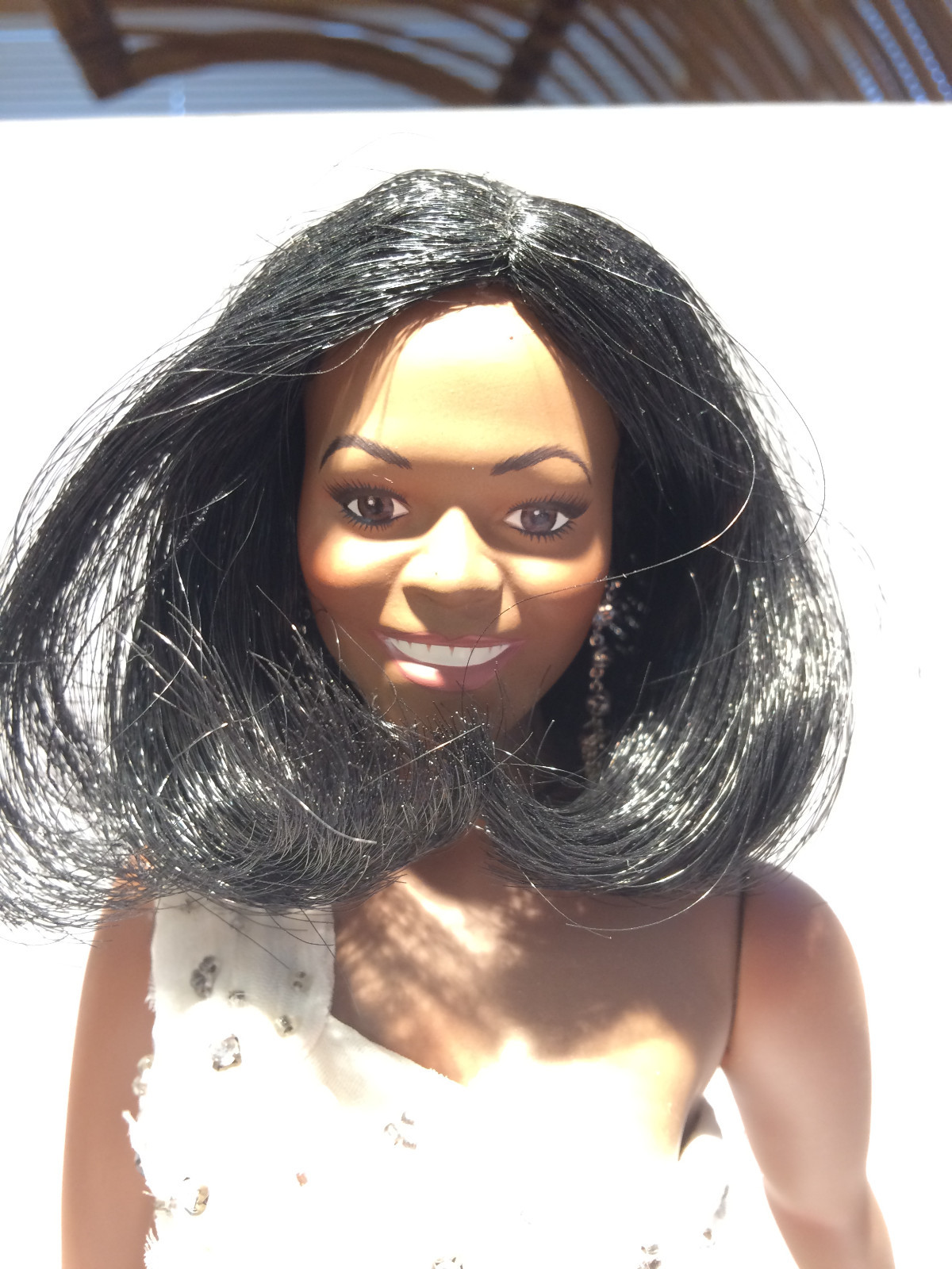 Michelle Obama Porcelain Inaugural Doll  Danbury Mint