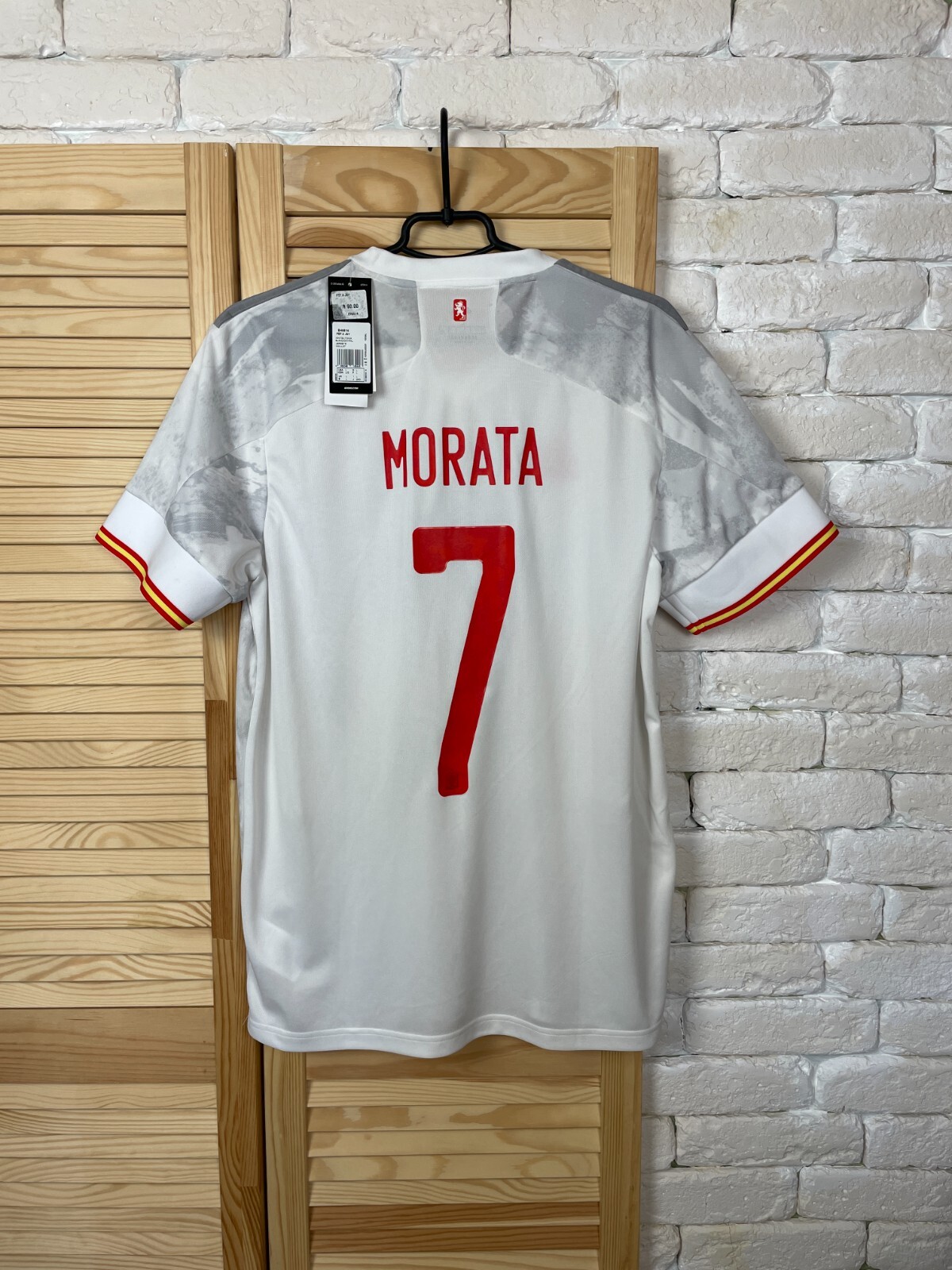 MORATA SPAIN JERSEY AWAY FOOTBALL SOCCER SHIRT 2020 - 2022