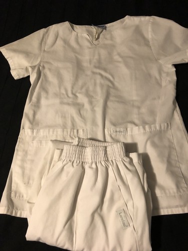 Lot of Women’s White Scrubs -  Sizes Small And Medium