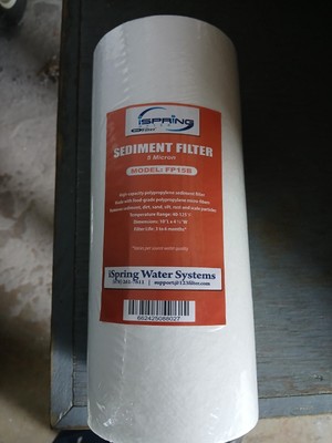 Ispring FP15B Sediment Filter Replacement Cartridge 4.5'' X 10'', White