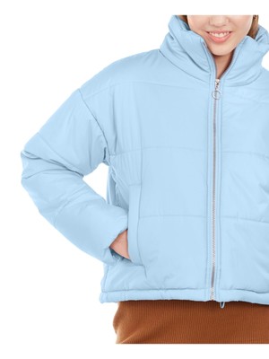 

Женская голубая зимняя куртка на молнии на молнии с карманами CELEBRITY PINK, Light blue, CB99794S-ME