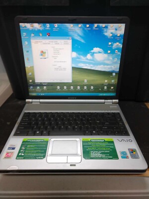 Sony Vaio PCG-9P6L Laptop, Pcq-K15, Pentium 4 CPU 280 GHz, 512 MB RAM, Charger