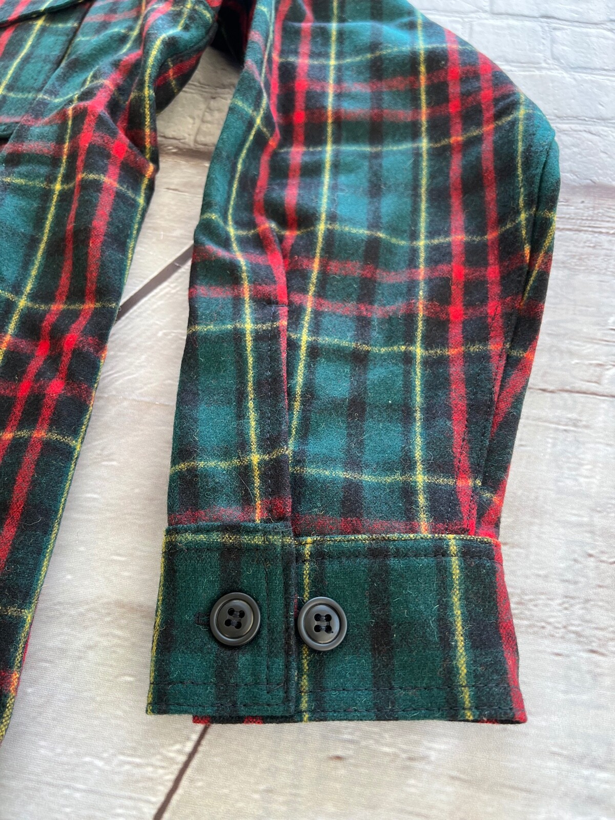 Pre-owned Filson Mens  100% Mackinaw Wool Plaid Jac Button Shirt Medium $350 In Multicolor