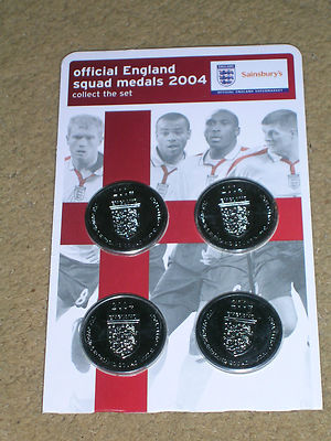 England Football Coins Semi Finals Euro's Championships 2004 World Cup 2018 2020