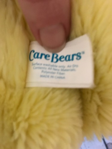 Care Bears Funshine Bear Jumbo Oversized Plush Yellow with Sunshine Tummy 2002