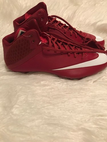 NWT Mens Nike Maroon Red Vapor (VPR) Football Cleats  Size 14 Model 847089-613