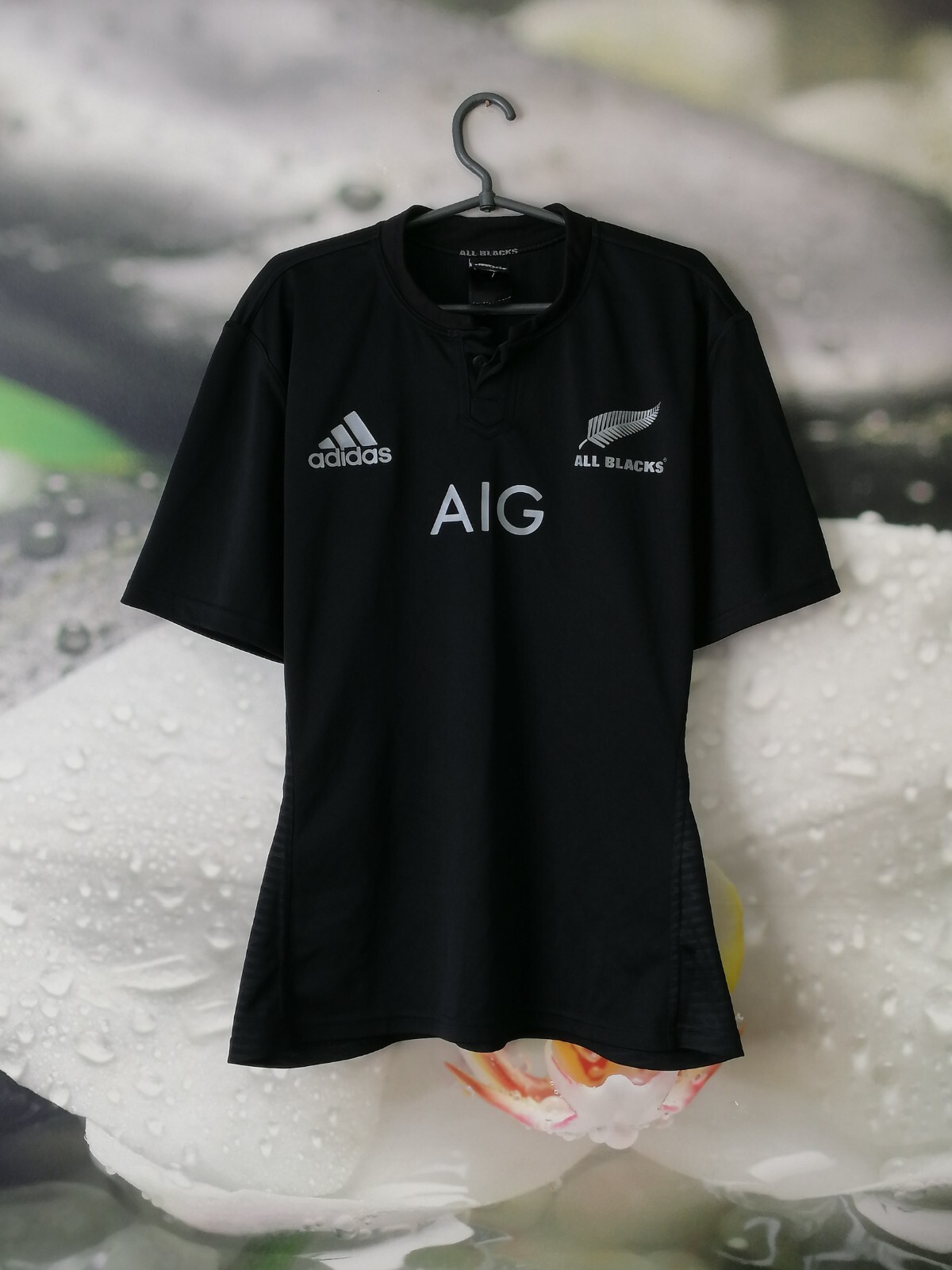 All Blacks New Zealand 2015 rugby home shirt jersey Adidas