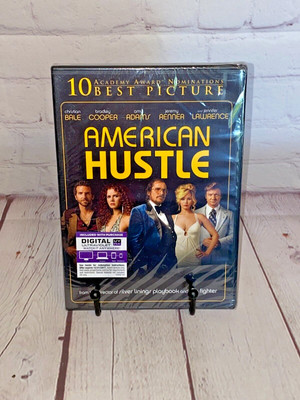 Brand new American Hustle DVD Columbia 2014 rated R 138mins