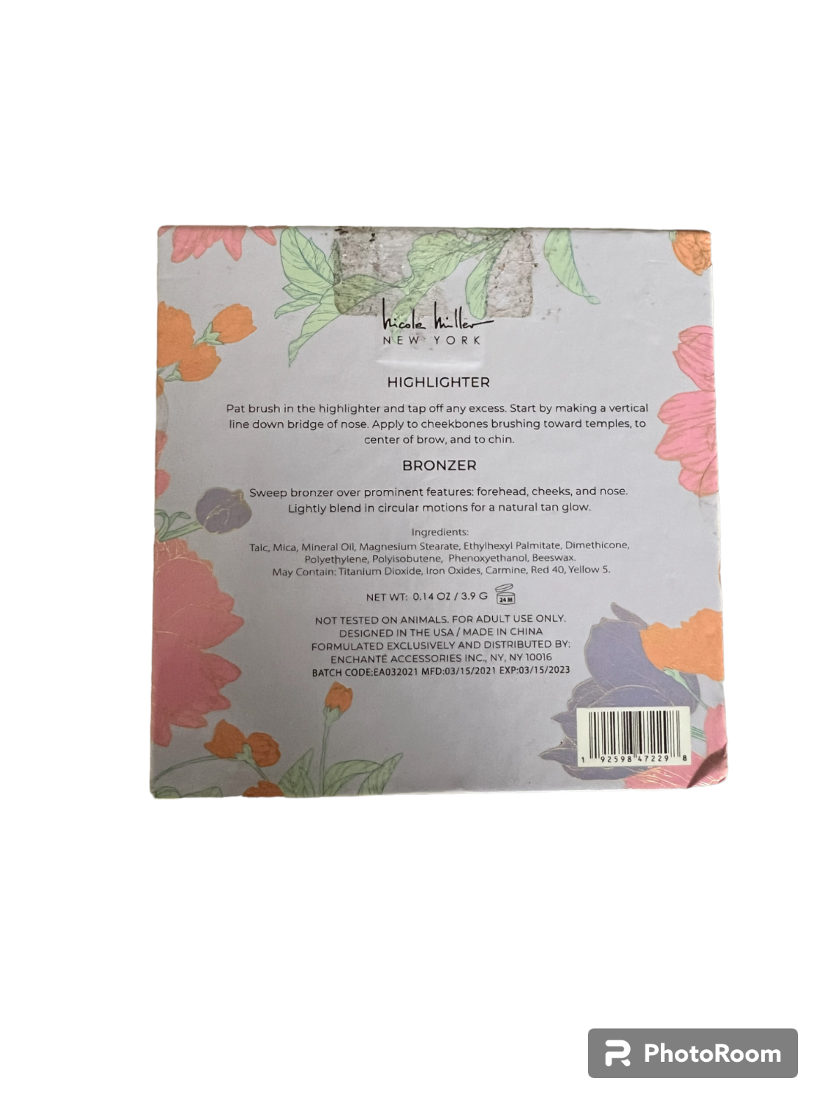 Nicole Miller Glow Highlighter & Bronzer Palette 0.14 Oz.