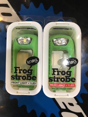 New Fixio Bike Cycling Round Frog LED Front Head Rear Light Waterproof Blue